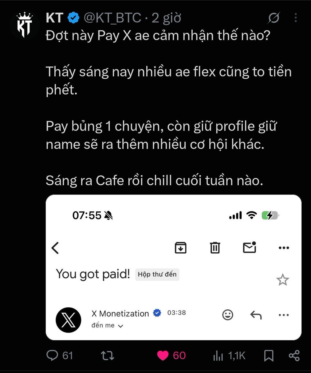 jackma1994's tweet photo. Cứ đúng ngày là lướt X toàn thấy khoe PayX🥲

Lương còn hơn cả làm cho tư bản thế này thì có nên all in vào X không mọi người nhỉ ? https://t.co/R5e5t6zJAM