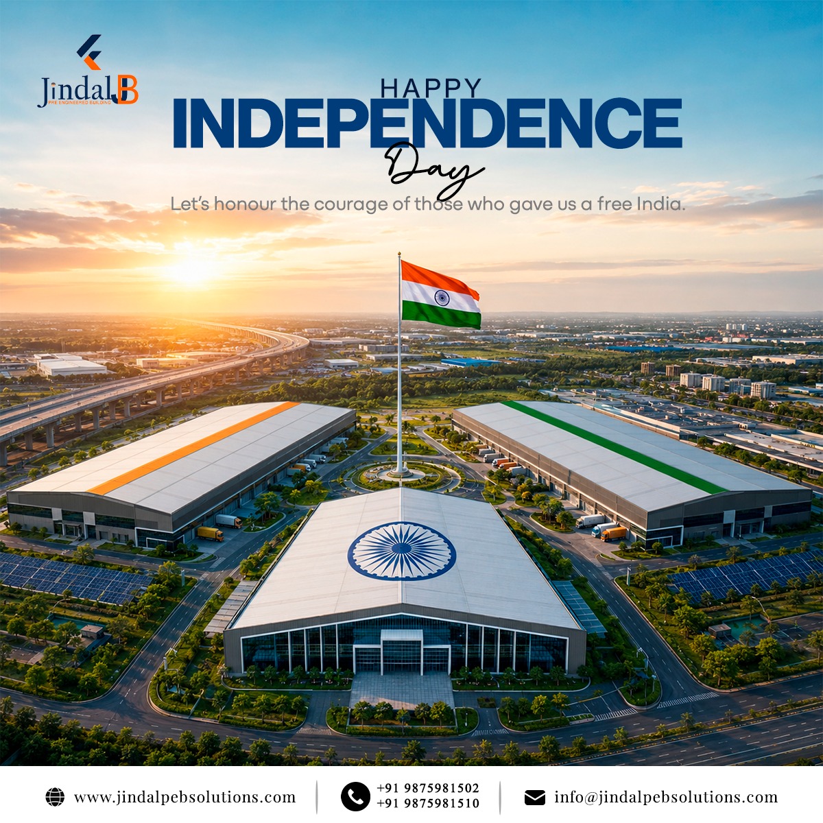jindalpeb's tweet photo. Happy Independence Day 🇮🇳

Let's honour the courage of those who gave us a free India.

#HappyIndependenceDay #IndependenceDay #JaiHind #ProudIndian #India #Freedom #SaluteToHeroes https://t.co/QSb7GPoluI