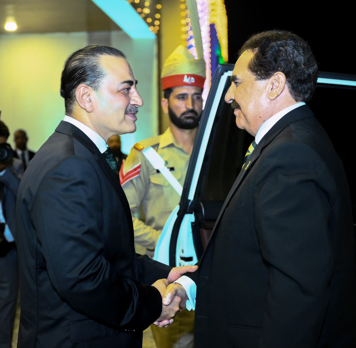 PakistanFauj's tweet photo. #ISPR
Official Press Release 

Field Marshal Syed Asim Munir, NI (M), HJ, Chief of Army Staff & Chief of Defence Forces (COAS & CDF), hosted a reception in honour of Pakistan Army veterans on the occasion of Independence Day. A large number of retired officers and soldiers attended the reception.

The COAS & CDF paid rich tribute to the invaluable contributions and lifelong services of veterans in the defence of the country and acknowledged their enduring role in strengthening national resilience. He underscored that the experience, guidance and continued engagement of veterans remain a valuable institutional asset, particularly for navigating an increasingly complex and evolving security environment.

The veterans expressed their confidence in the leadership of the Pakistan Army and reaffirmed their continued support to the Armed Forces in confronting emerging security challenges. They also pledged to continue contributing towards national unity, peace, stability and prosperity.