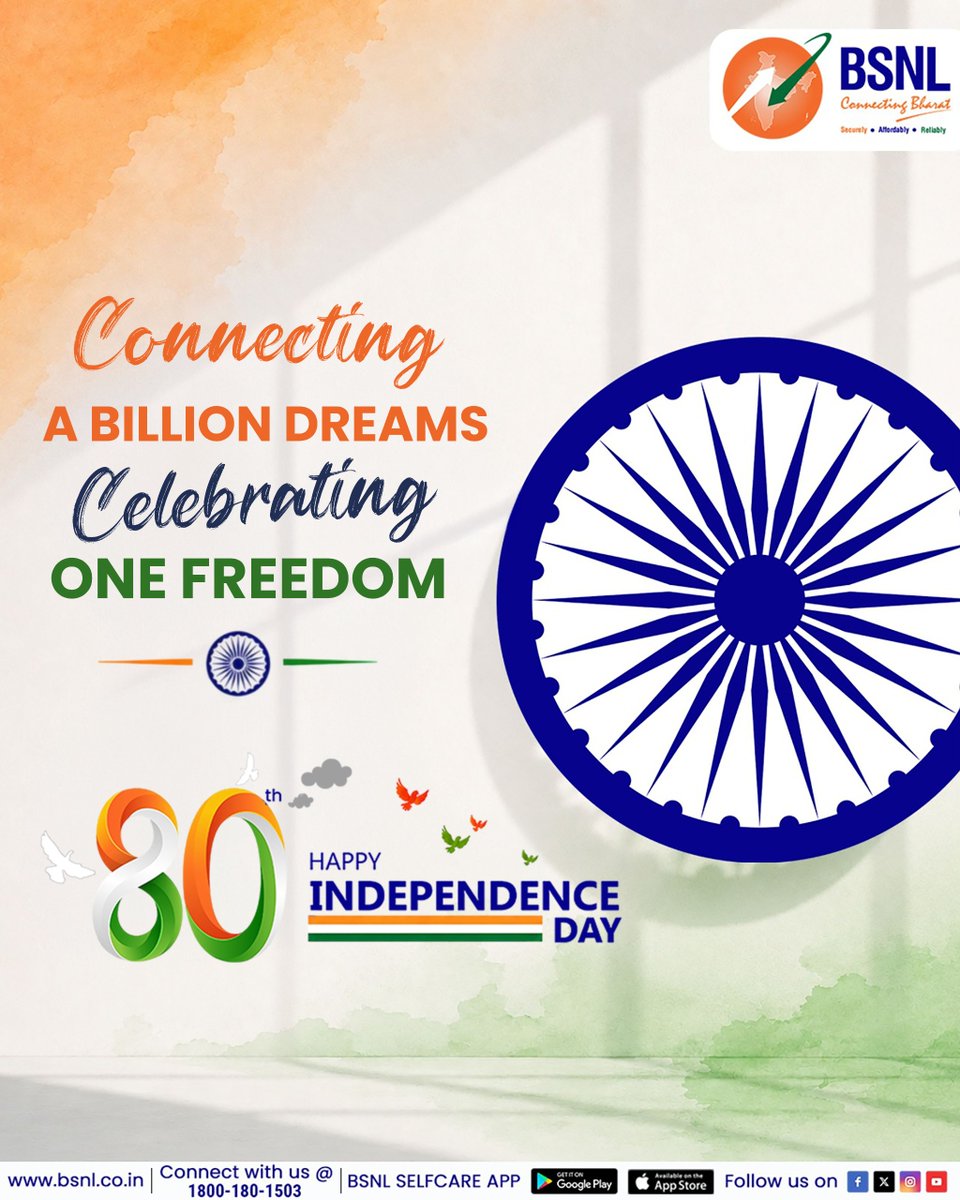 BSNL_JK's tweet photo. #BSNLIndia, #IndependenceDayWithBSNL.@BSNLCorporate https://t.co/MLEDJExtty