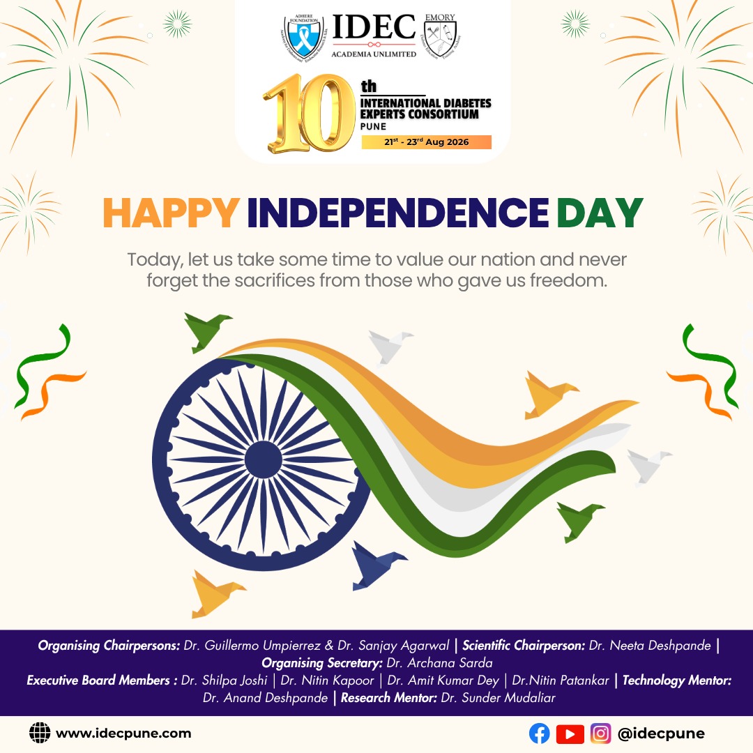 IdecPune's tweet photo. ๐ฎ๐ณ Celebrating the spirit of freedom, unity and progress!
This Independence Day, Team IDEC salutes the courage and sacrifices that shaped our nation and looks ahead to a stronger, healthier India.
Happy Independence Day! ๐ฎ๐ณโจ
#IndependenceDay2026 #IDECPune #HealthyIndia https://t.co/A9VNxq1PYu