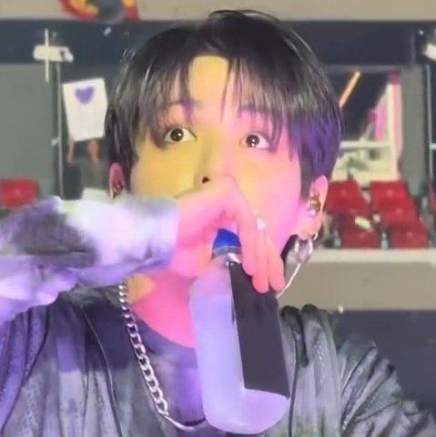 mooniezzjin's tweet photo. he’s so boba even drinking water looks adorable https://t.co/NtZco568GH