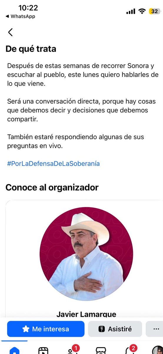 michelleriveraa's tweet photo. 🚨OJO!!! @JavierLamarque_ , aspirante al gobierno de #Sonora por #Morena, informa que dará importante mensaje el próximo lunes 👇🏻 https://t.co/unxfmEdVzy