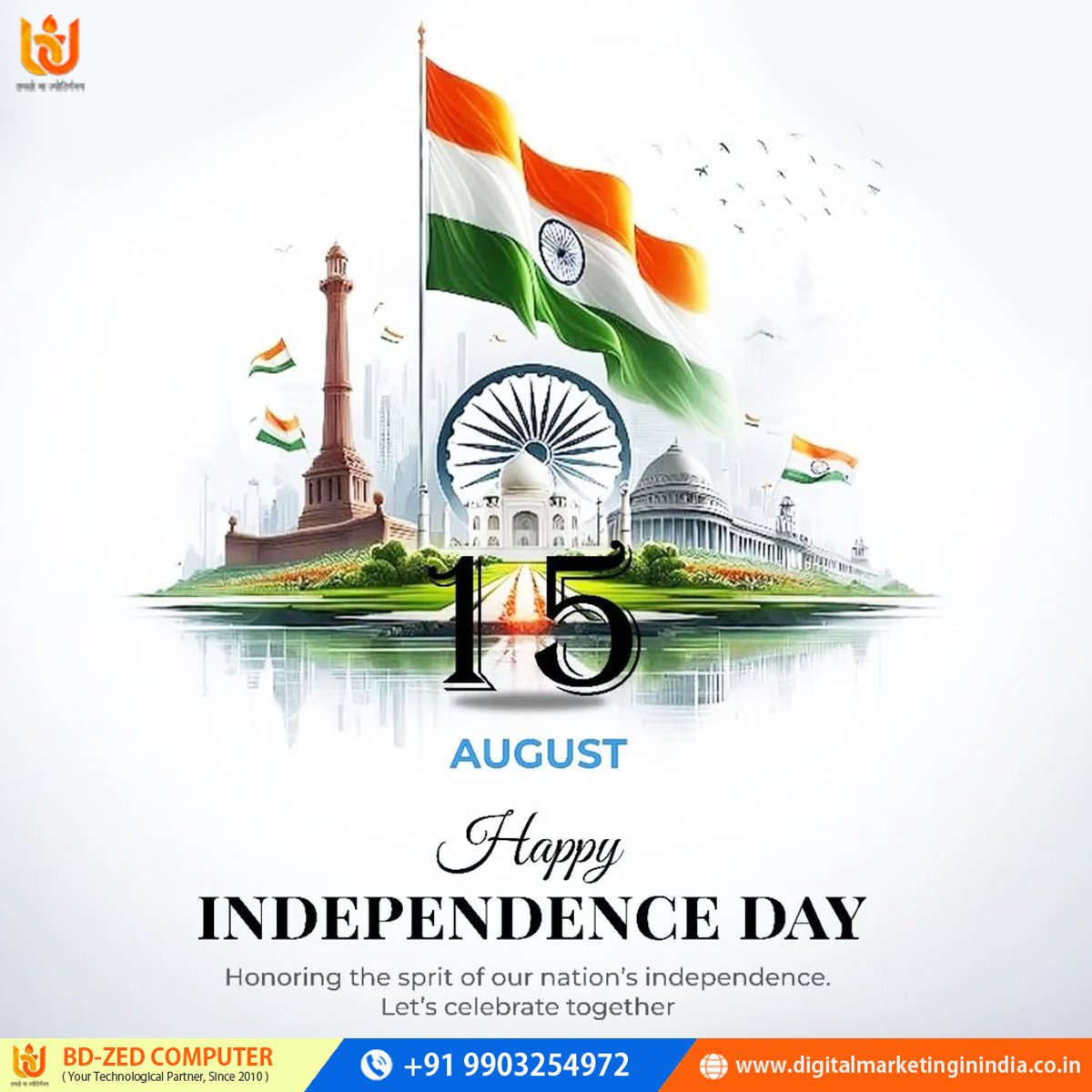 bdzed's tweet photo. Happy #IndependenceDay #๐๐๐๐๐ง๐๐๐ ๐๐ฅ๐๐๐ง๐๐ก๐ #SEO #smm #GoogleAds #PPC #ContentMarketing #EmailMarketing #BusinessGrowth #LeadGeneration #BrandBuilding #OnlineMarketing #MarketingAgency #DigitalSuccess #SmallBusiness #KolkataBusiness https://t.co/ZW0gtS2CxZ