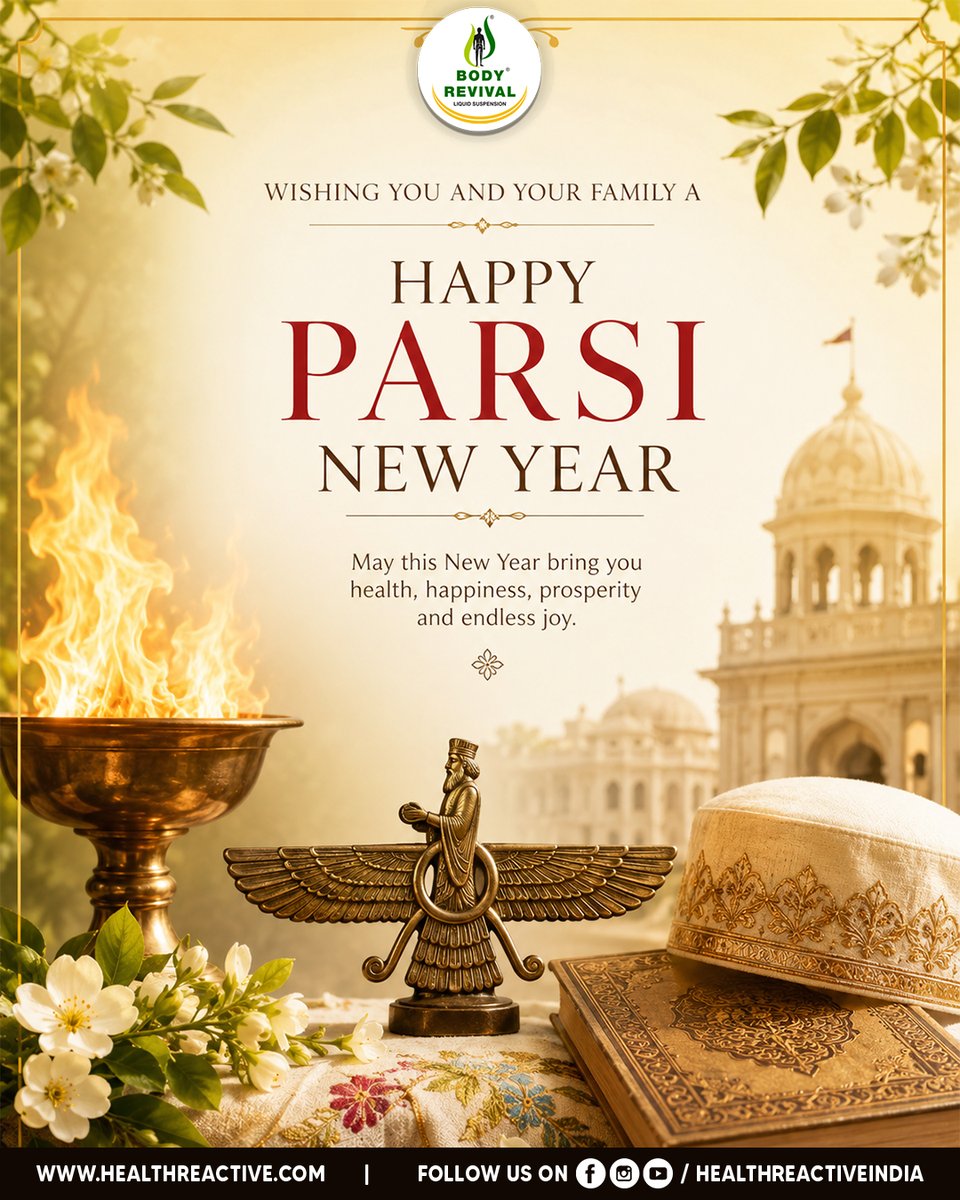 healthreactivee's tweet photo. β¨ Happy Parsi New Year! β¨
Wishing you and your family a New Year filled with health, happiness, prosperity, peace, and endless joy. πΈ
Warm wishes from Team Health Reactive! π
#ParsiNewYear #Navroz #HappyNavroz #TeamHealthReactive #HealthAndHappiness #BodyRevival #HealthReactive #healthreactiveindia #bodyrevival #clinicallytested #ctri