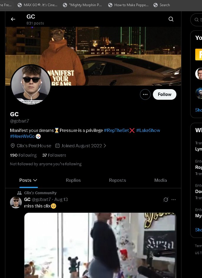 Fortnitefiles3's tweet photo. @gcbart7 @419twizzz mind you your on clix dick like he knows you or something 😑this is sad to see https://t.co/bAPHDw3atu