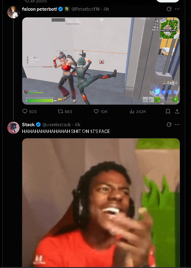 Fortnitefiles3's tweet photo. @userisstack I Love you bro but this need to stop or cool down 😑🙏�� https://t.co/1yRIKlRvPq