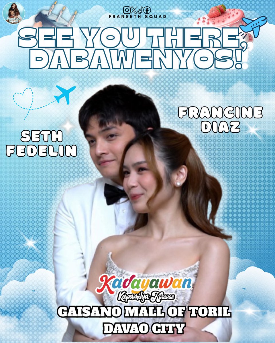 fransethsquad_'s tweet photo. ๐๐๐๐๐๐๐ ๐๐๐๐๐ ๐๐๐๐๐!
๐
Date: April 15, 2026 (MAMAYA NA!)
๐ Time: 6PM
Check your GDMs for the official tagline.
#FranSeth | #FRANSETHCloudies https://t.co/nAGZoN8tma