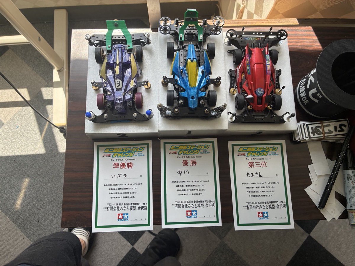 fighter_oyaji's tweet photo. ステーションチャレンジ4
みなと模型金沢店
結果報告
チュンクラス
優勝　中川くん
2位　いぶきくん
3位　たまさくくん

ダッシュクラス
優勝　ツルさん
2位     ひーろさん
3位　おーたんさん

でした。 https://t.co/X3nZlqFndt