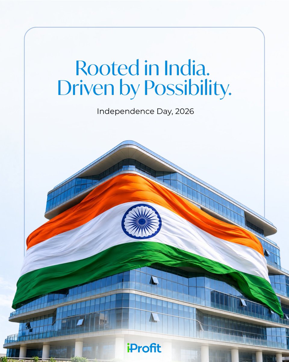 iProfitin's tweet photo. India's greatest strength has always been its people, its ambition & its ability to turn possibility into progress. ๐ฎ๐ณ
#IndependenceDay #RootedInIndia #BuiltForWhatsNext #Profit https://t.co/fAOeqehpLM