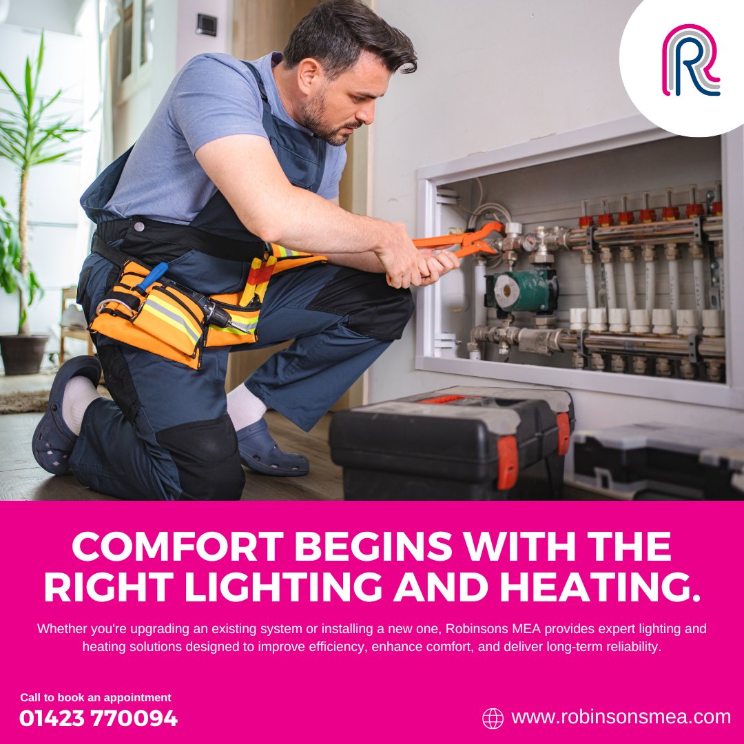robinsons_mea's tweet photo. 💡 Light your space. Warm your environment. 🔥

Create a more comfortable and energy-efficient property with professional #lighting and heating solutions from Robinsons MEA. 

🌐Visit: https://t.co/vcLLk1Oi0W
📞Call to book an appointment: 01423 770094

#yorkshire https://t.co/fsNwgFC1NE