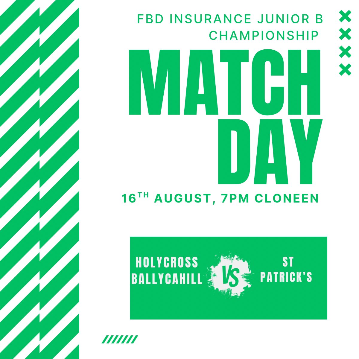 ClubHolycross's tweet photo. Best of luck to our Intermediate and Junior teams this weekend in the opening round of the FBD Insurance championship. 

Tape and go at the gate for Intermediate games. 

Adults and students €10 
OAPs €5 https://t.co/ErVNcWRxMz