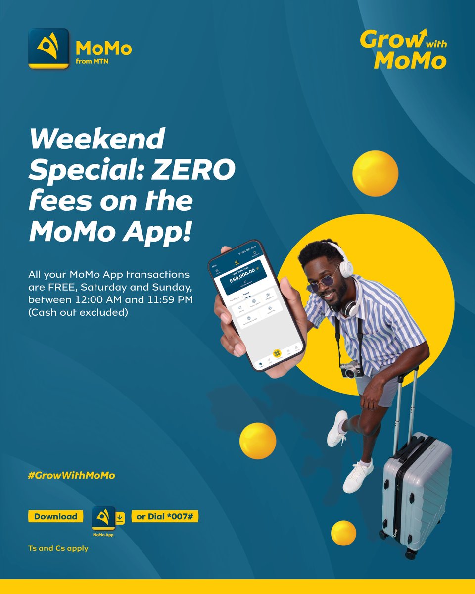 mtnmomosz's tweet photo. Make life easy this weekend with the MoMo App. Buy electricity💡, pay your water bill💧, and send money💸 all in one app.
#momoapp #zerofees #GrowWithMoMo https://t.co/g0Z3GcG5zM