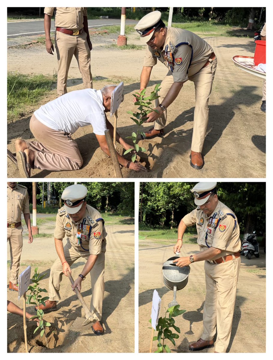 co30pacup's tweet photo. आज दिनांक 15.08.2026 को 80वें स्वतंत्रता दिवस के अवसर पर @co30pacup द्वारा वाहिनी   क्वार्टर गार्द पर ध्वजारोहण किया गया।महोदय ने स्वतंत्रता संग्राम सेनानियों के त्याग एवं बलिदान को नमन करते हुए वाहिनी में उपस्थित सभी अधिकारी/कर्मचारियों को राष्ट्र की एकता, अखंडता एवं संप्रभुता की रक्षा हेतु कर्तव्यनिष्ठा की शपथ दिलाई ।तत्पश्चात वाहिनी परिसर में वृक्षारोपण किया गया।
@IndependenceDay  @HarGharTirangaa  @Uppolice  @Dgpacup @UPGovt @CMOfficeUP @igpacclkw