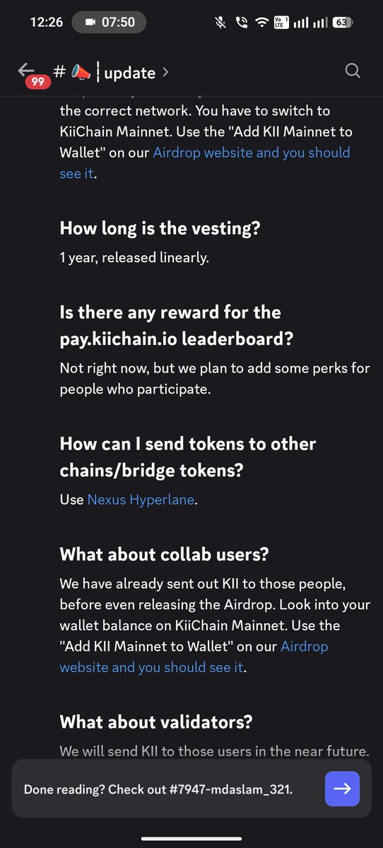 MDAslam_321's tweet photo. @Rabiussunny11 @KiiChainio Bro the token has send but it's was in kiichain go to there discord thare was a dex you need to brig kiichain to BNB chain. https://t.co/HdGBbxr7GC