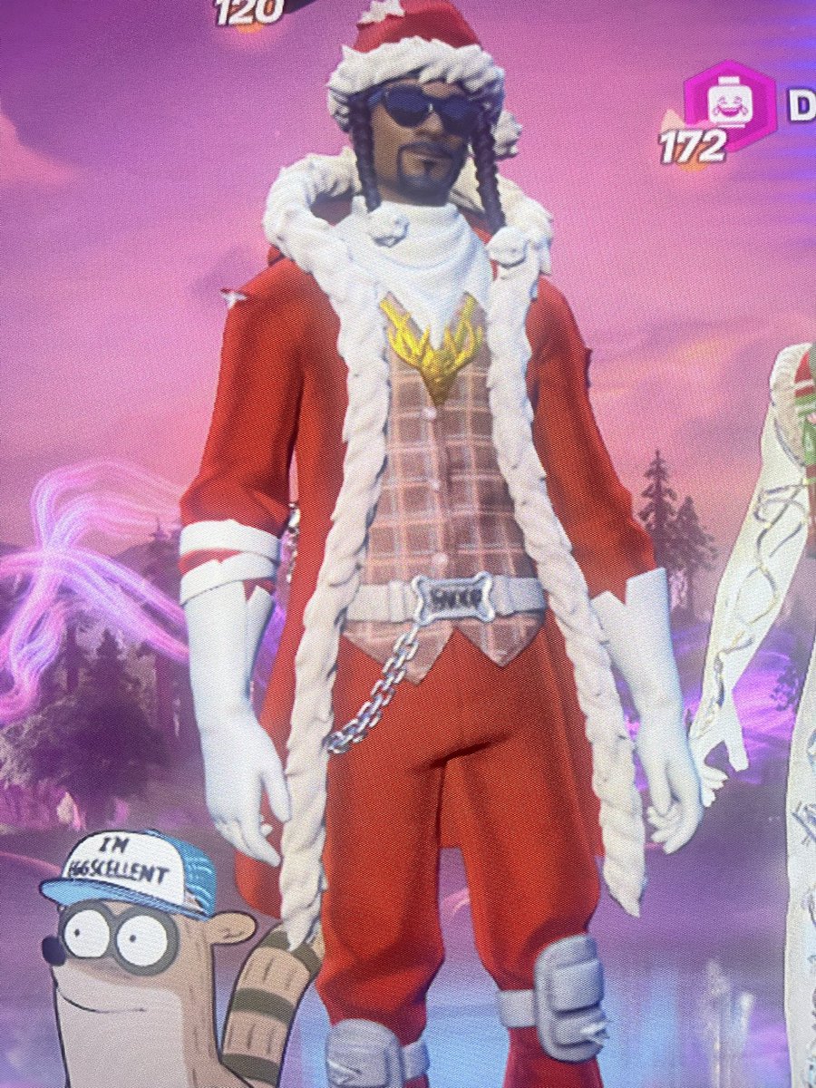 GarthsWorldx's tweet photo. @Fortnite Keep an eye out for snoopdogg Santa OCE and NAE giving away Holofoil grim sprite over the next few days will update with a comment “on now” when back online tomorrow https://t.co/xUKI6lcVnN