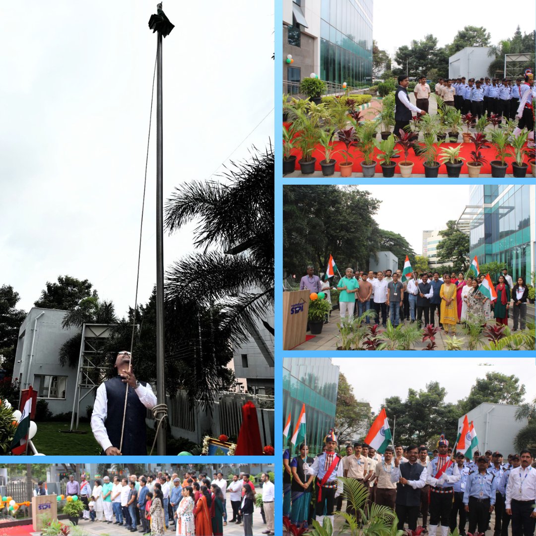 STPIBengaluru's tweet photo. Shri Mahadesha V, Director, STPI Bengaluru, hoisted the National Flag on the 80th Independence Day. He paid tribute to freedom fighters and urged all officials and staff to work with unity and dedication for the nation’s progress. https://t.co/CMZLPHYsEv