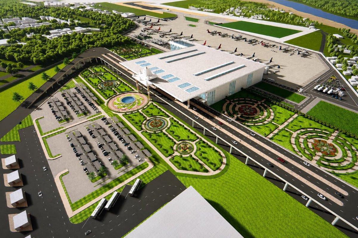 india_plus_'s tweet photo. 🚨 Jammu Airport’s ₹865 crore new terminal is 63% complete. https://t.co/tLYV6m5f97