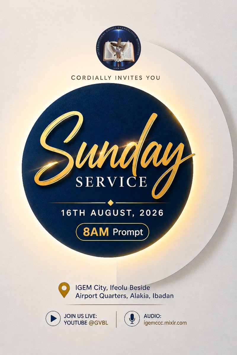 igemcity's tweet photo. Sunday is a day for an encounter! ππ₯
Come worship with us, receive the Word, and experience the transforming presence of God.
#igemccc #SundayService #SundayWorship #EncounterGod #Faith #JesusChrist https://t.co/UHm1iiMlMf