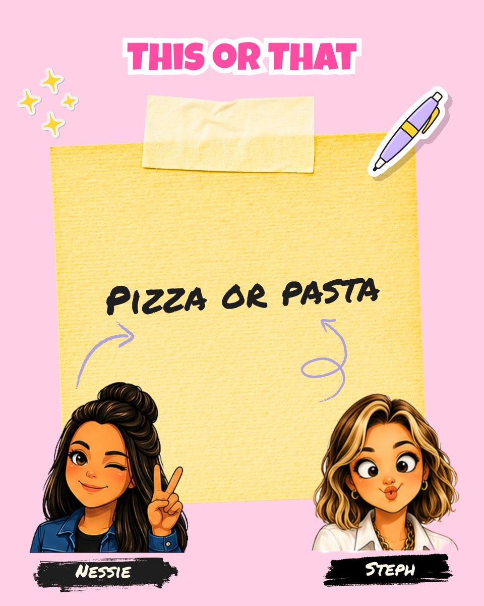 wekeepitrealpod's tweet photo. Which one are you choosing:

Pizza or Pasta? 🍕🍝

#ThisOrThat #KeepingItRealPod https://t.co/2eUrF7f9EV