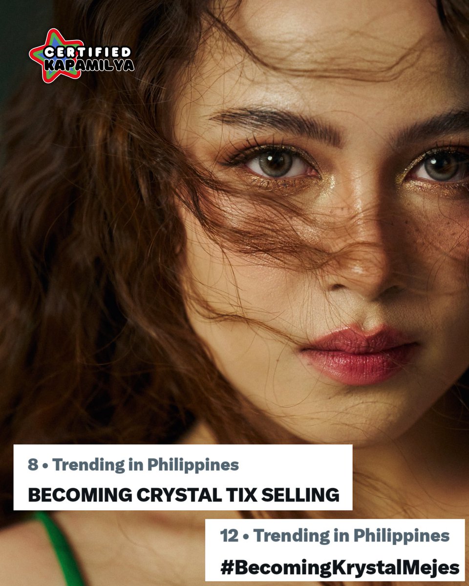 CertKap's tweet photo. 🎫 As tickets went on sale earlier today (August 15 at 12:00 NN) topics related to Krystal Mejes' "BECOMING: The  Advocacy Concert" trended on X/Twitter Philippines

 Join Krystal Mejes for BECOMING: The Advocacy Concert on September 26, 2026 at The New Frontier Theater as she brings together music, meaningful stories, and a shared passion for creating positive change. 

Tickets are available now on TicketNet Online and TicketNet outlets.

Admin Two
#KrystalMejes #TatakStarMagic #BecomingKrystalMejes @krystamejesz