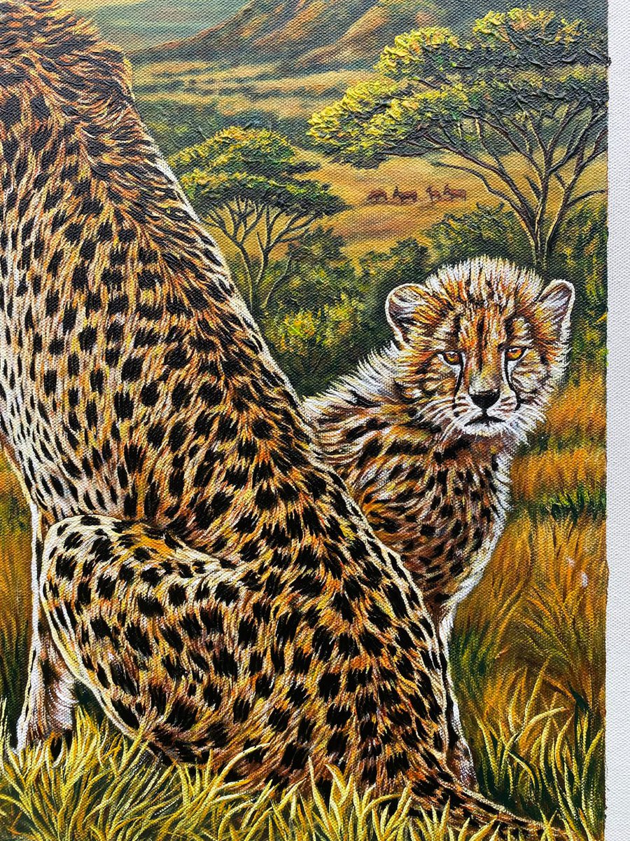 TamangYanjun's tweet photo. Acrylic painting on canvas 🎨🖌️🖌️ 
Size: 15×22 https://t.co/tngnZt3Zo3