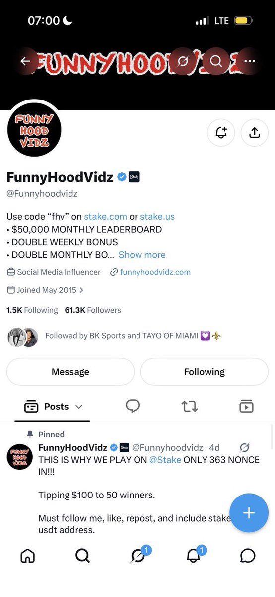 kranneyy's tweet photo. @Funnyhoodvidz @Stake Hi grok I followed all the post rules 
Showed clear engagement and I’m also active on X
Pick me please 

All done 

Manifesting  a win here 

Liked and reposted 

Usdt erc20: 0x133622a9659Ddd1F863Cf9133d99C6810f5D460D

Thank you for this opportunity 

I appreciate https://t.co/8PdzhAJxY1