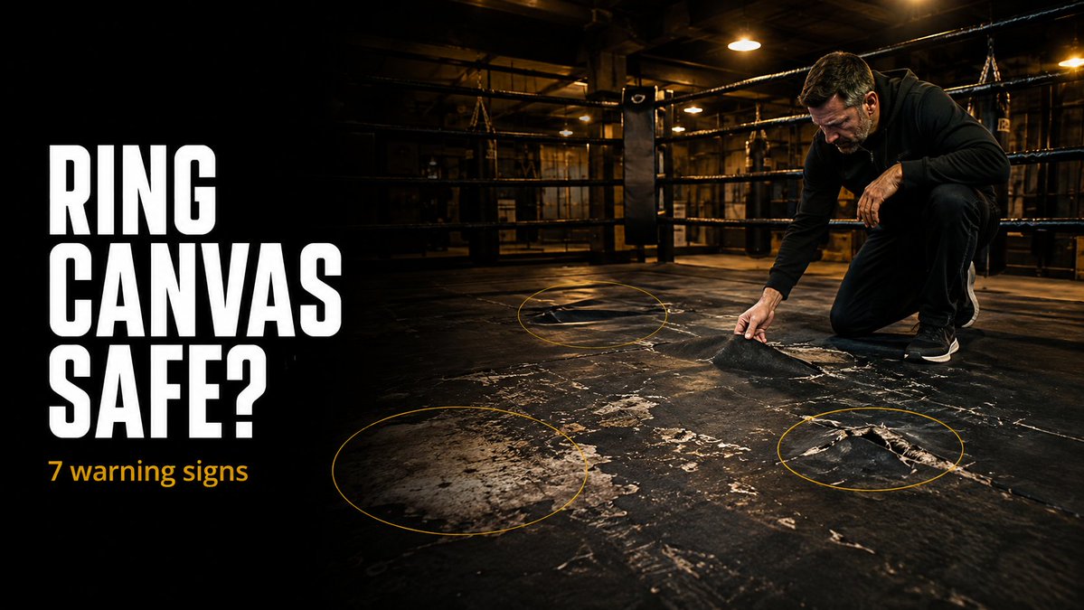 TheRingAuthorit's tweet photo. Is your boxing ring canvas still safe? 
Wrinkles, tears, worn patches and reduced grip are warning signs you shouldn’t ignore.
Visit https://t.co/CmTIGrceV8
#BoxingRing #RingCanvas #BoxingSafety https://t.co/FHPN7KaoJf