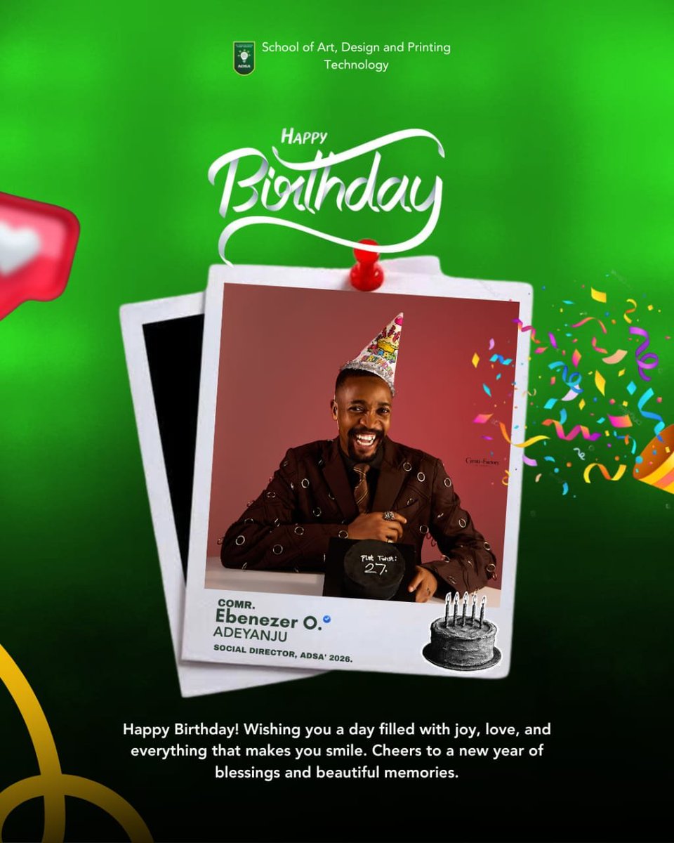adsayabatech's tweet photo. 🎉 *HAPPY BIRTHDAY TO OUR AMAZING SOCIAL DIRECTOR!* 🎂🥳 https://t.co/JxNHHZLX3F