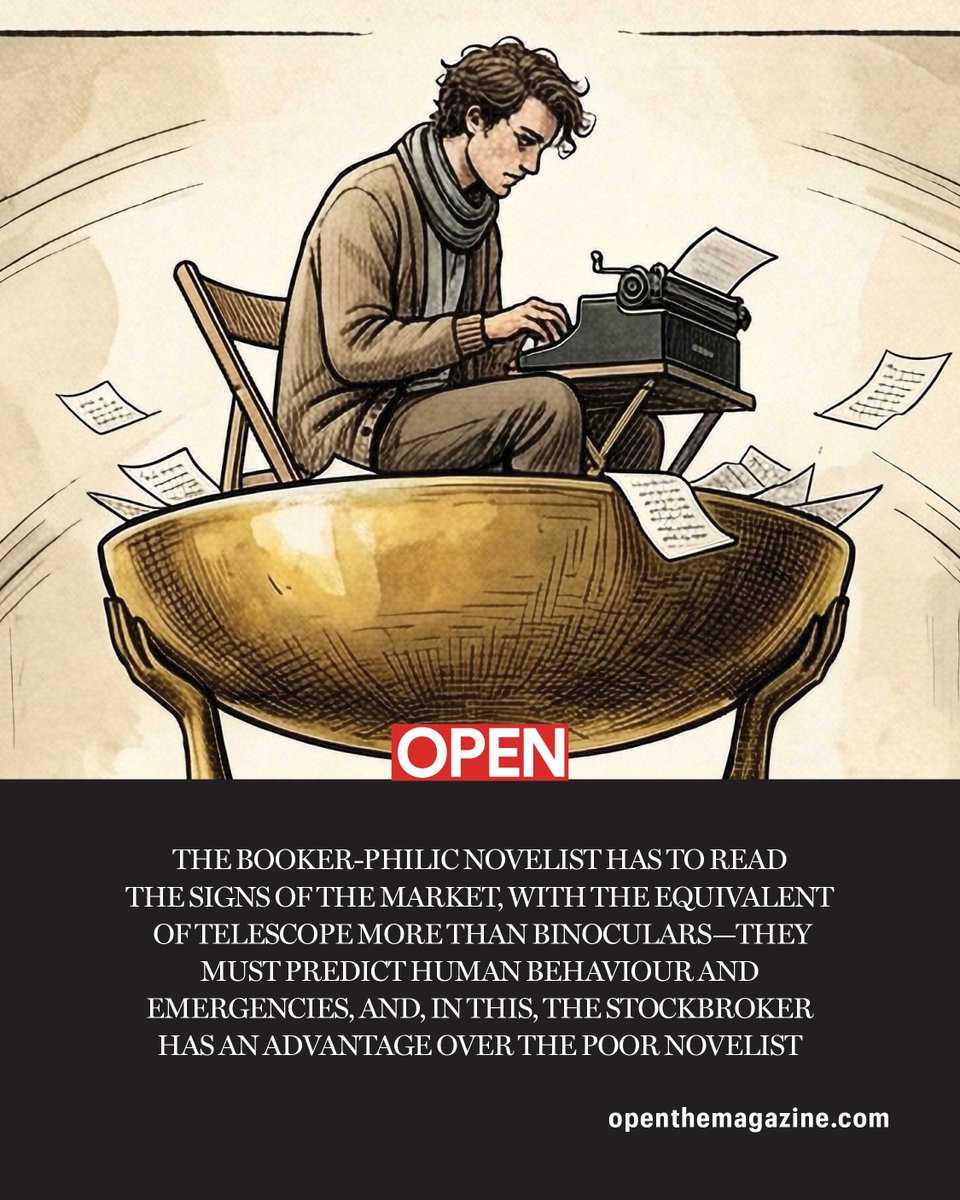 Openthemag's tweet photo. #FreedomIssue2026: Prize and Prose: Will a novelist dare to declare independence from the Booker?, writes @SumanaSiliguri https://t.co/kK1jbpA35M https://t.co/WdoVjy9Wrm