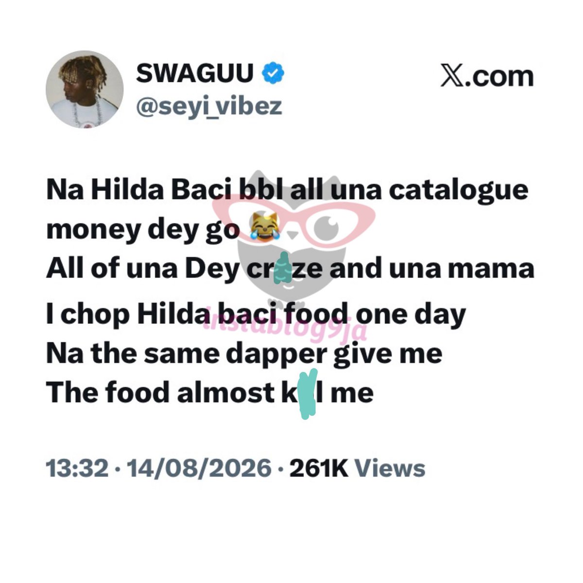 instablog9ja's tweet photo. Hilda Baci and Dapper Are No Longer Together— Lawyer Synord Alleges After the Music Executive Was Called Out by Shallipopi, Seyi Vibez, Others https://t.co/rEYyzT86fe