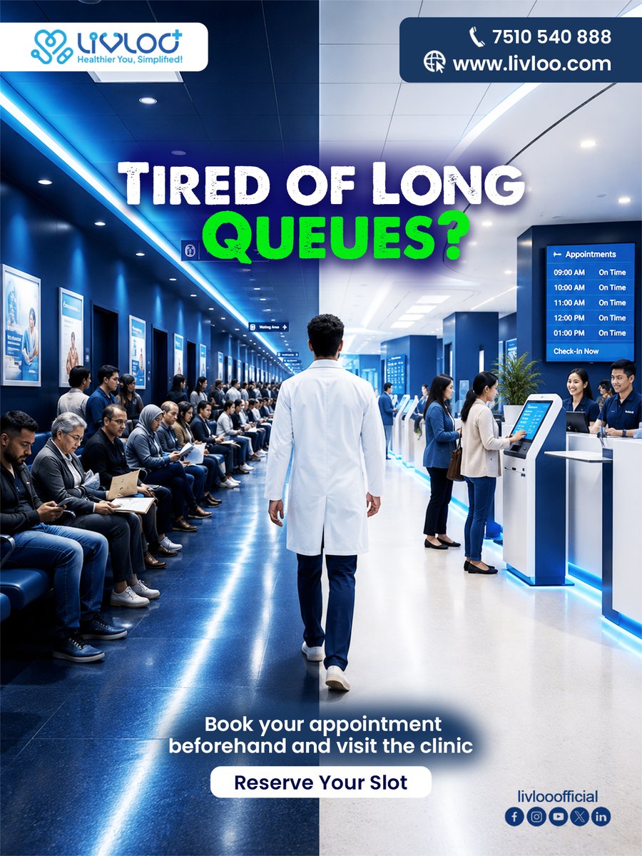 livlooofficial's tweet photo. 🏥 Tired of spending time in long clinic queues?

Book your appointment beforehand with Livloo and plan your clinic visit better. 📅

Reserve your slot. Visit the clinic. Get the care you need. 💙

#Livloo #DoctorAppointment #Healthcare https://t.co/c44isID7G0