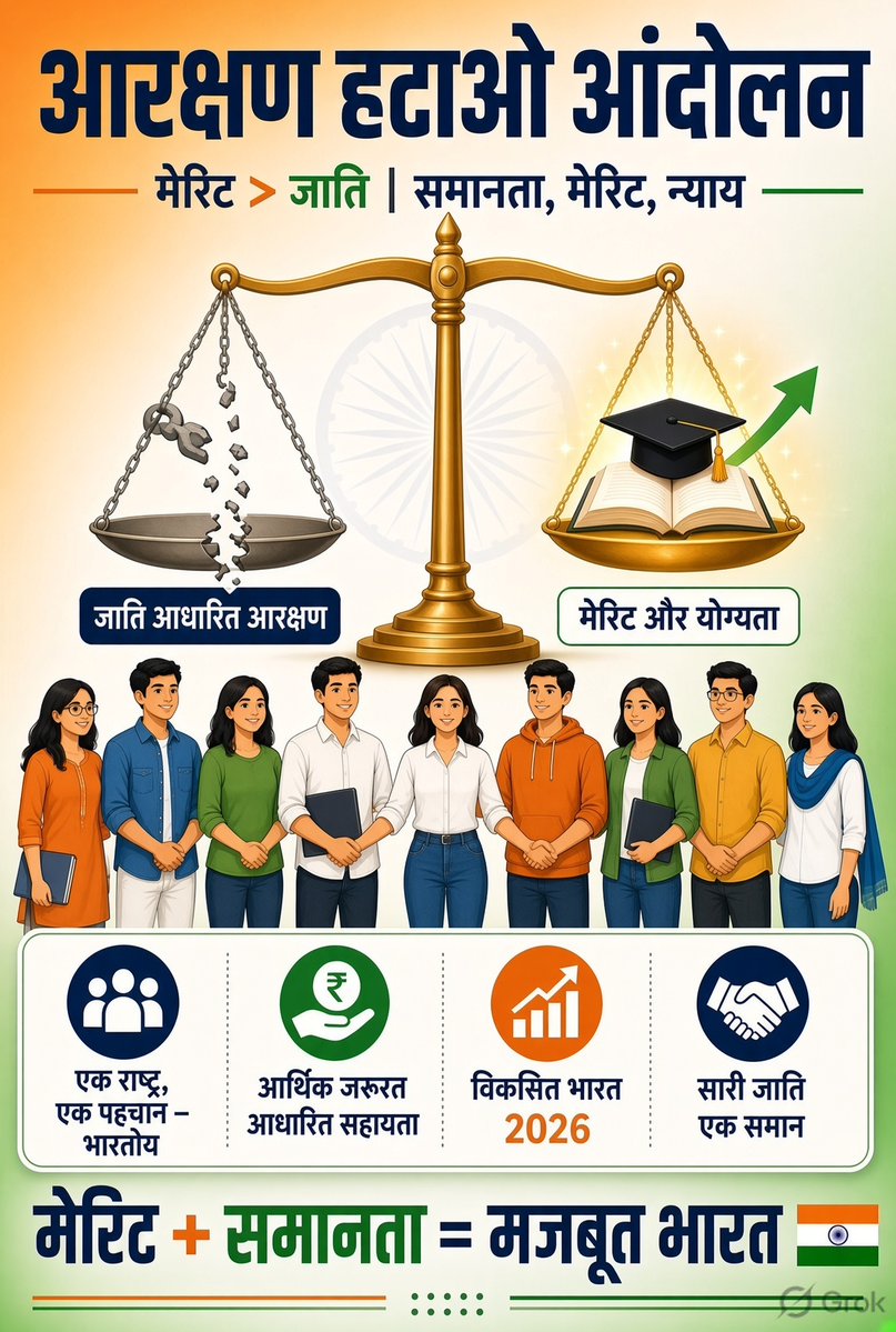 CHANDAN_DUBEY01's tweet photo. "Remove Reservation Movement" https://t.co/BqLNBwYGQM