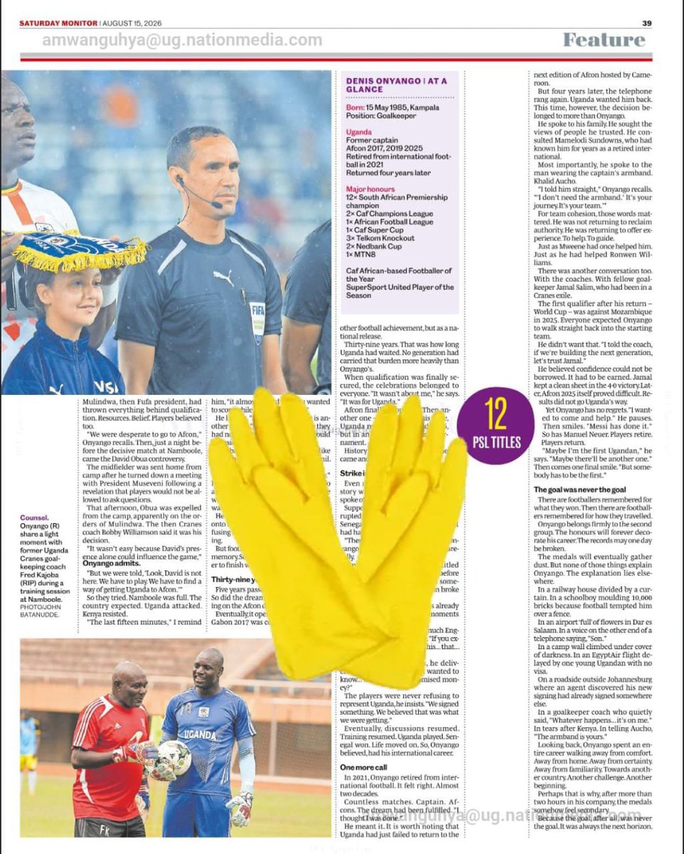 TheLoveDre's tweet photo. PART TWO of the incredible @UgandaCranes legend @masindeonyango's story, from my conversation with him on @TheGameOfLifeAM, is in this week's @DailyMonitor's WEEKEND MONITOR. 

📰👇🏽

Nation ePaper – The Truth wherever you go. Click to read today's ePaper: https://t.co/L6zMgGXOTd https://t.co/gbvPpWsgn3