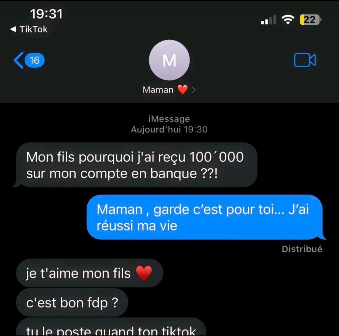 BIlalGoat24's tweet photo. Faites plaisir à vos mamans les gars ❤🥰 https://t.co/BOqtdgmG0D