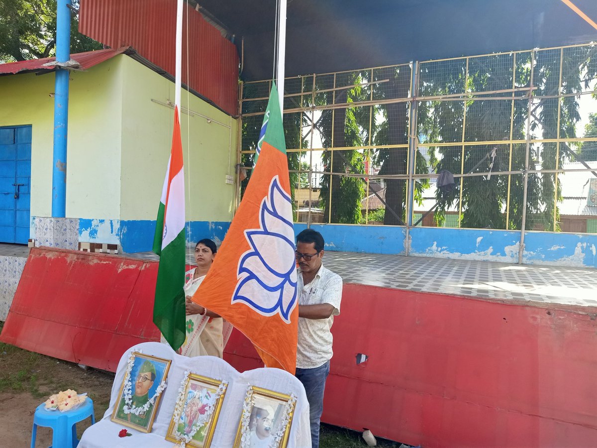 dastridib70's tweet photo. Participated on the observation of 80th Independence Day program organised by my Booth 31/31 R. K. Pur of Bharatiya Janata Party at Kailar Math, Udaipur. https://t.co/UDEnWgkFhP