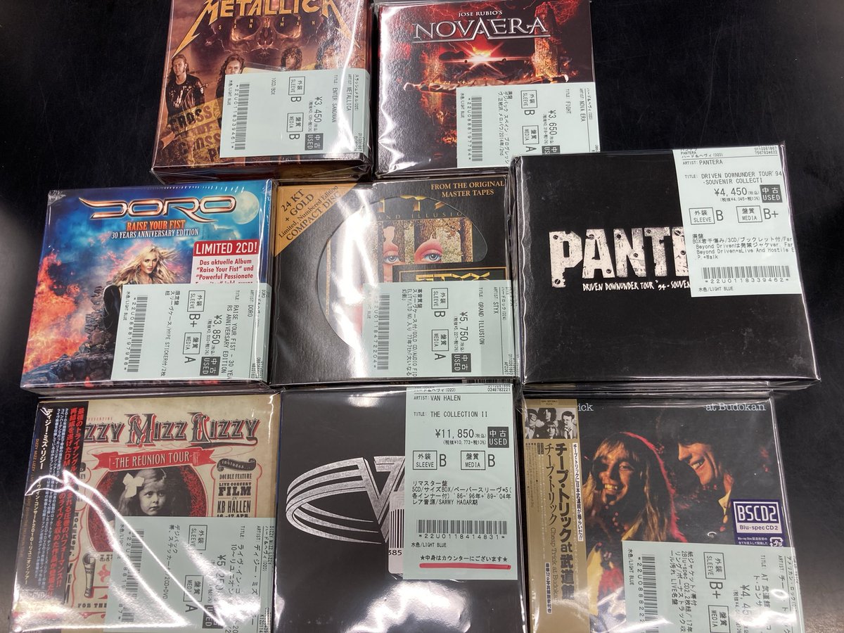 ヘヴィメタル　中古CD　まとめ売り 新着・中古CD 入荷情報】 ハードロック/ヘヴィメタルの中古CDが90点