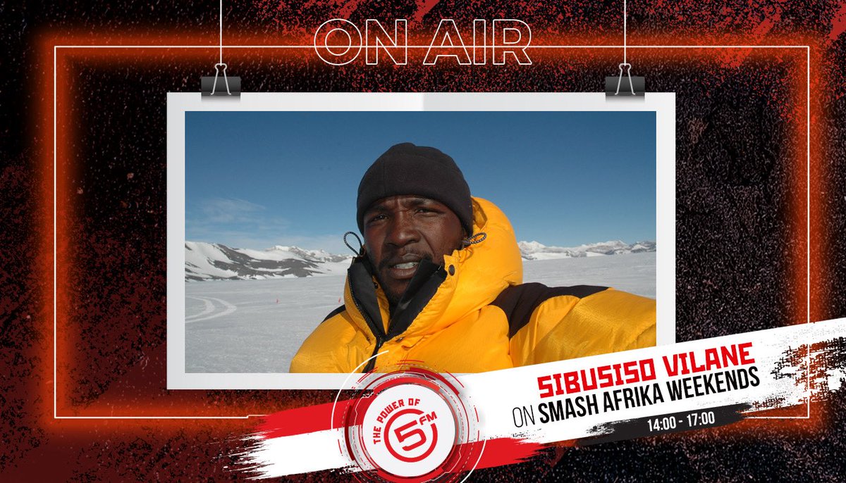 5FM's tweet photo. 🌍🏔️ The Great African Story
From the summit of Mount Everest to the ends of the Earth, @sibusiso.vilane has spent his life proving that no dream is too high. 🇿🇦 The history-making adventurer joins us to share his incredible journey, the lessons learned along the way, and the exciting adventures still ahead. 🧭🔥