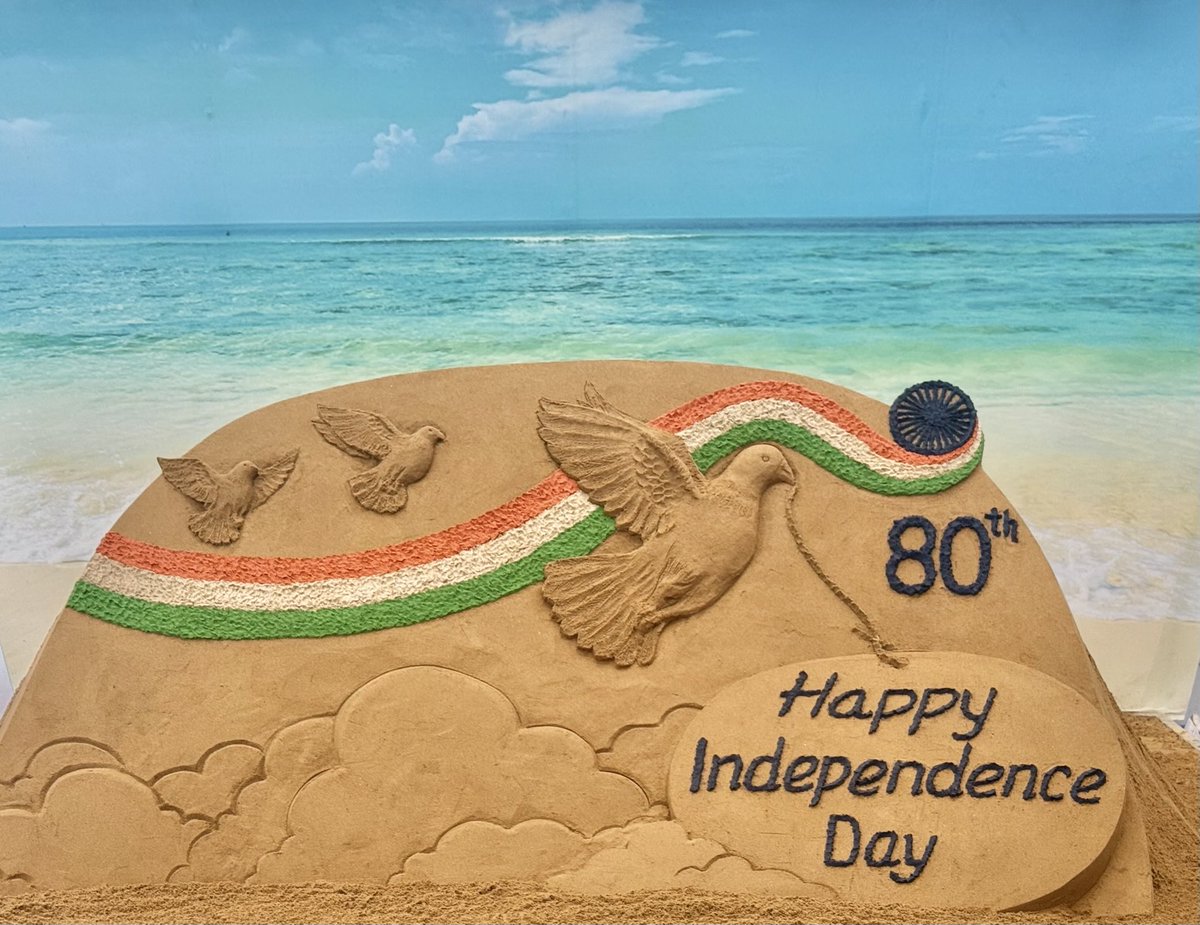sudarsansand's tweet photo. #80thIndependenceDay 🇮🇳
#IndiaIndependenceDay https://t.co/LnjkIVEh5G