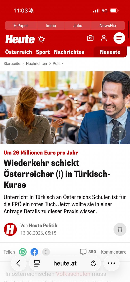 Max_Krauss's tweet photo. Neos, nur mehr verrückt. Die sollen erst einmal Deutsch lernen. Der Wähler wird diese gefährliche Narrenpartei zum LIF auf den Müllhaufen der Geschichte schicken. https://t.co/fvdwojM32i