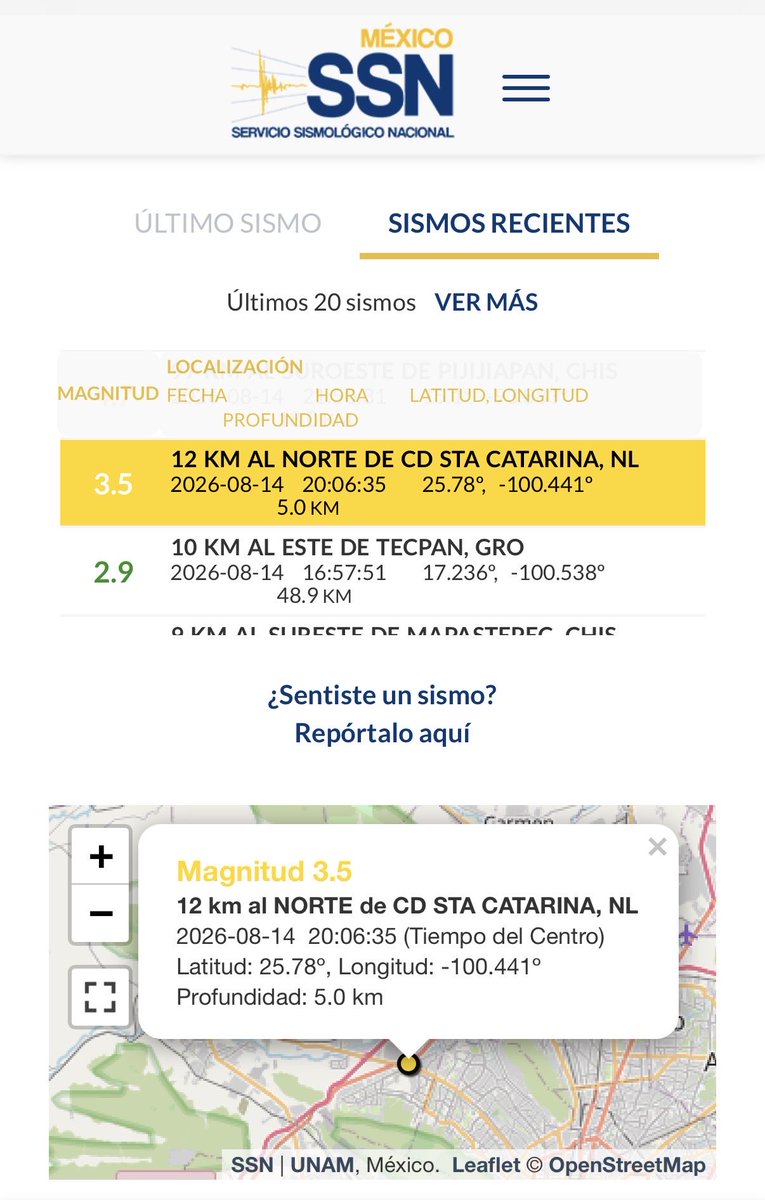 RosendoChV's tweet photo. La noche del viernes 14 de agosto se reportó un sismo en Santa Catarina, Nuevo León. 

Vecinos aseguran que fue provocado por una explosión en zona de pedreras, un video compartido muestra aparentes explosiones en la misma hora del sismo reportada por el @SSNMexico. https://t.co/QnXFOyPMls