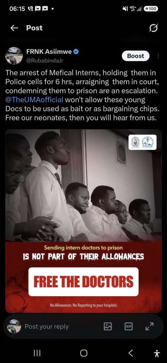 MakoomaJoseph's tweet photo. Our hearts have solidified, without fulfilling our demands, we aren't reporting. They sign for billions daily in their offices but doing nothing.
#paymedicalinterns4M
#releaseallmedicalinterns https://t.co/rxJt9g7gdE