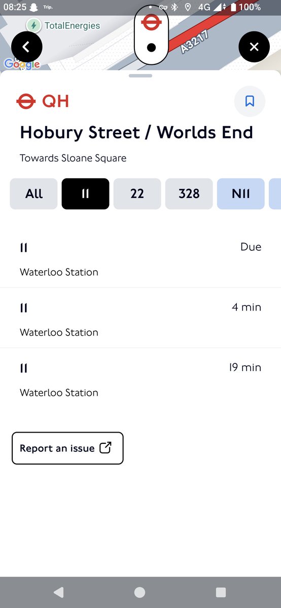 AbeVonDoll's tweet photo. @TfL why hasn't the 11 bus come? I've been waiting since 8an now I will miss the 8:40 train from Victoria!!! https://t.co/MrePLcGN0J