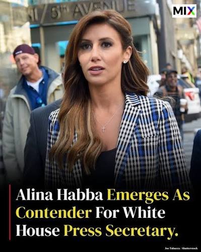 Travelodge_G's tweet photo. Do you support Alina Habba as White House Press Secretary?

🅰️ YES 👍
🅱️  NO 👎 https://t.co/Q2nj5sWLQU