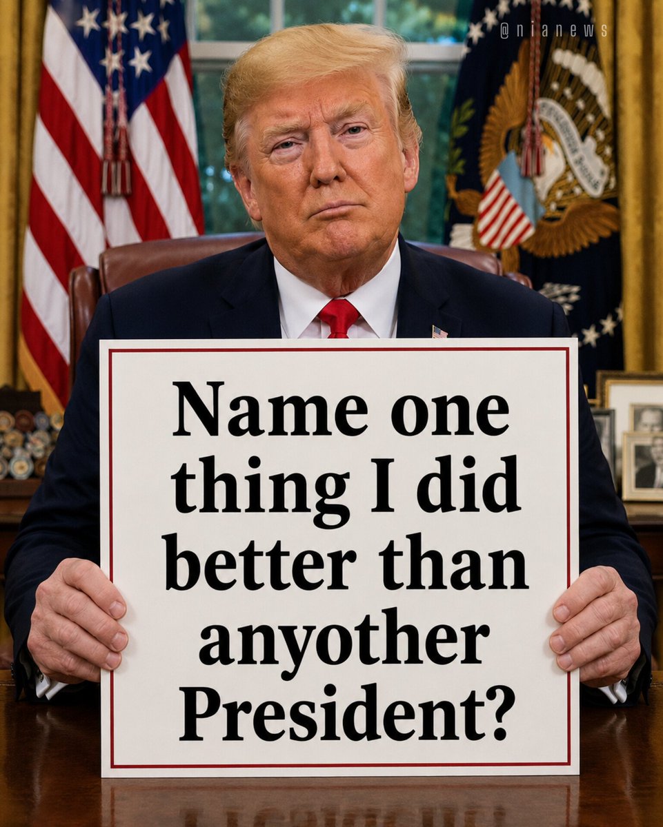 HazelLiaqa4848's tweet photo. What's Something Donald Trump did better than any other president? https://t.co/NvMtzI96jb