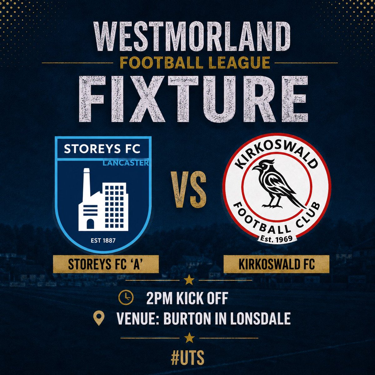 StoreysFC's tweet photo. The ‘A’ Team are in @WestmorlandFL action today as they host @KirkoswaldResFC https://t.co/kUGHPr6BEv