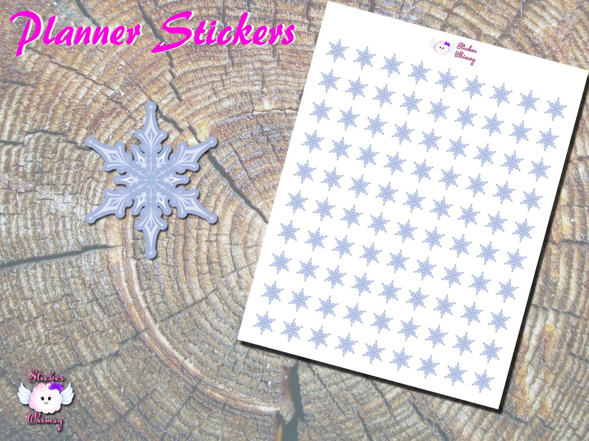 StickerWhimsy's tweet photo. ❄️ Add some winter magic to your planner with these gorgeous snowflake stickers from StickerWhimsy! Perfect for cozy seasonal planning. ✨https://t.co/rs1CuPweaW via @Etsy https://t.co/Vl1imUhSe3