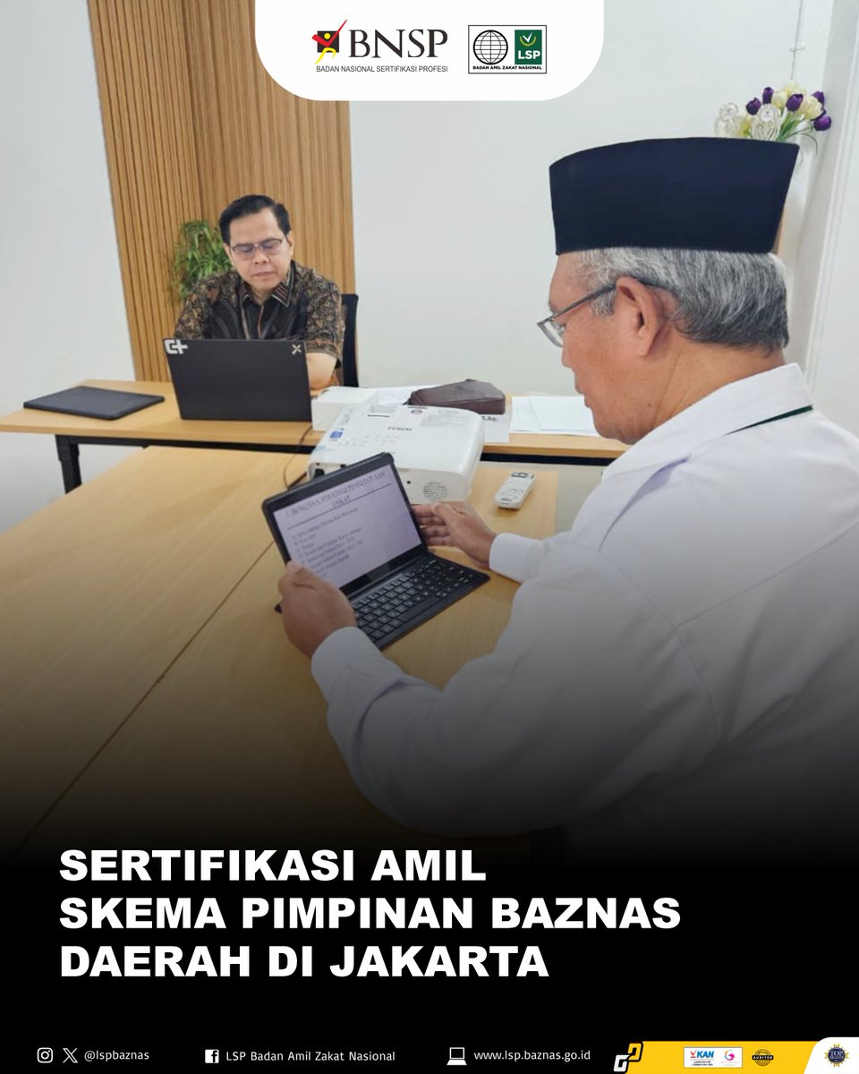 LspBaznas's tweet photo. LSP BAZNAS Resmi Gelar Sertifikasi Amil Skema Pimpinan BAZNAS Daerah di Jakarta 📜✨ https://t.co/slwM7meQRv