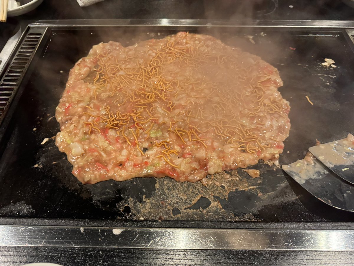 RASH4188's tweet photo. 久しぶりのもんじゃ😋 https://t.co/Bv8VRPybtG