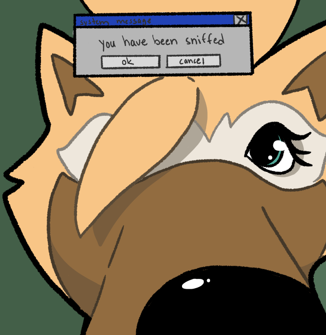 patchwrkchimera's tweet photo. the wolp sniffur by far https://t.co/QUhWMwphJG